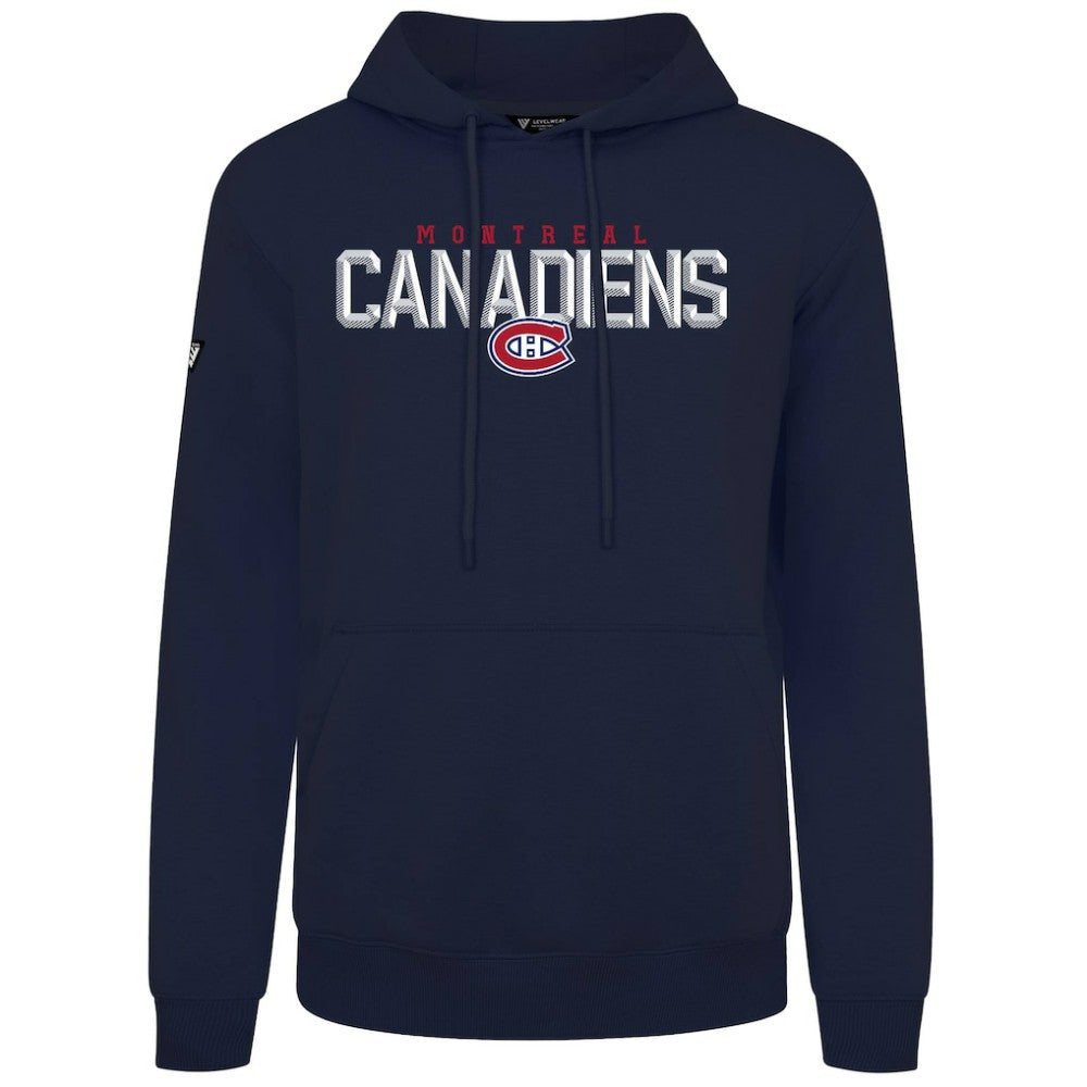 NHL Montreal Canadiens Levelwear Podium Carve Pullover Hoodie - Navy