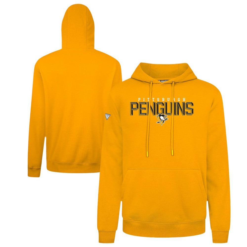 NHL Pittsburgh Penguins Levelwear Podium Carve Pullover Hoodie - Gold