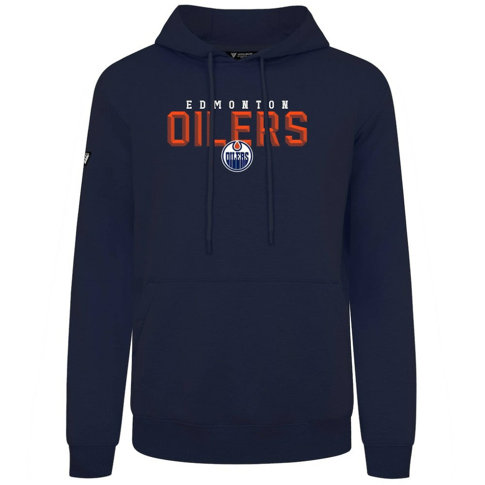 NHL Edmonton Oilers Levelwear Podium Carve Pullover Hoodie - Navy