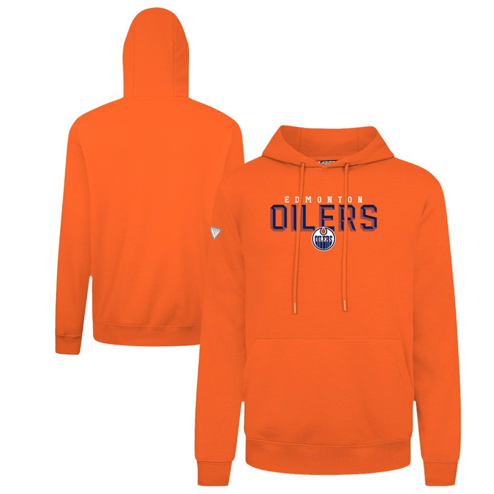 NHL Edmonton Oilers Levelwear Podium Carve Pullover Hoodie - Orange