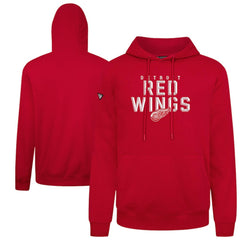 NHL Detroit Red Wings Levelwear Podium Carve Pullover Hoodie - Red