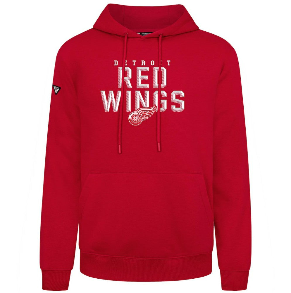 NHL Detroit Red Wings Levelwear Podium Carve Pullover Hoodie - Red