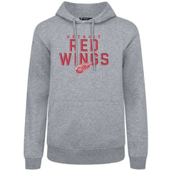 NHL Detroit Red Wings Levelwear Podium Carve Pullover Hoodie - Gray