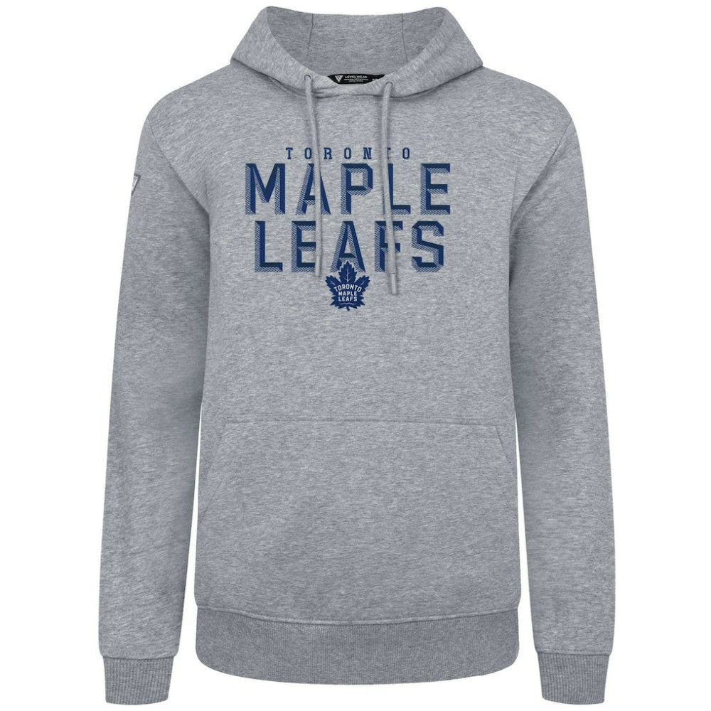 NHL Toronto Maple Leafs Levelwear Podium Carve Pullover Hoodie - Gray