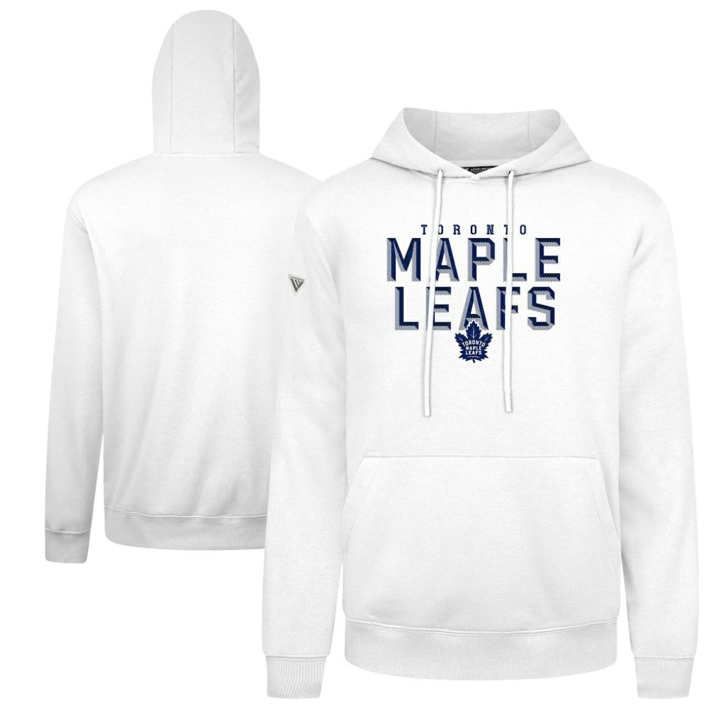 NHL Toronto Maple Leafs Levelwear Podium Carve Pullover Hoodie - White