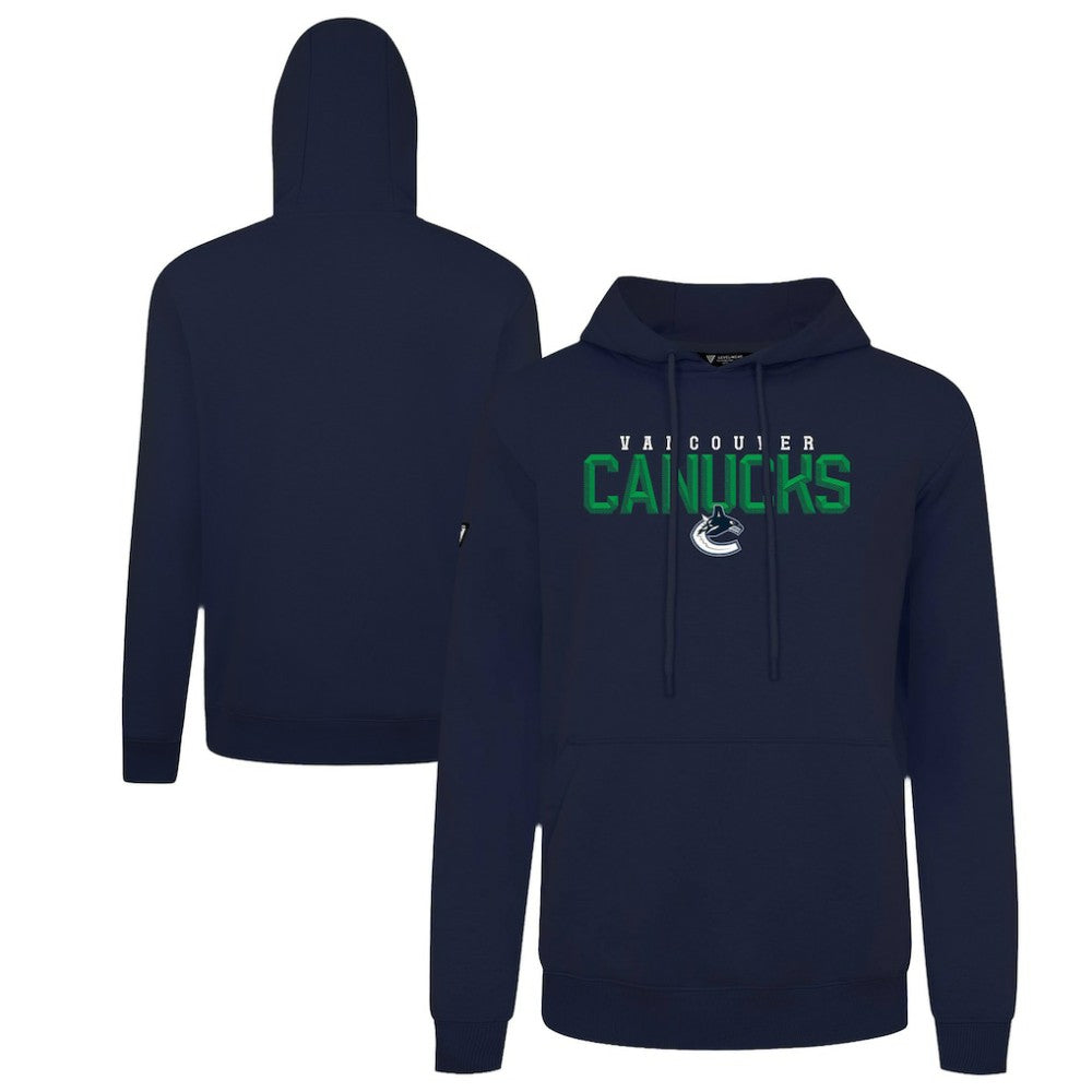 NHL Vancouver Canucks Levelwear Podium Carve Pullover Hoodie - Navy