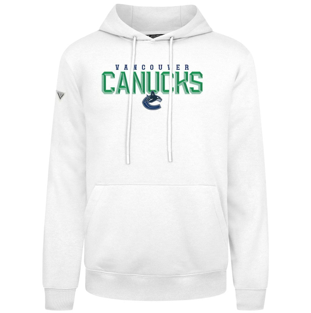 NHL Vancouver Canucks Levelwear Podium Carve Pullover Hoodie - White