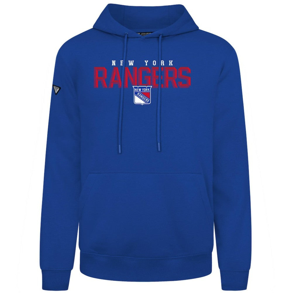 NHL New York Rangers Levelwear Podium Carve Pullover Hoodie - Royal
