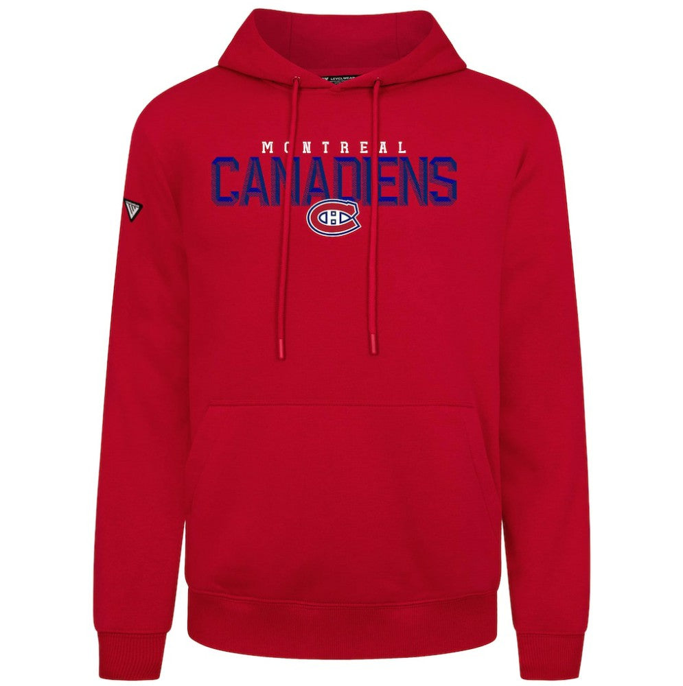 NHL Montreal Canadiens Levelwear Podium Carve Pullover Hoodie - Red