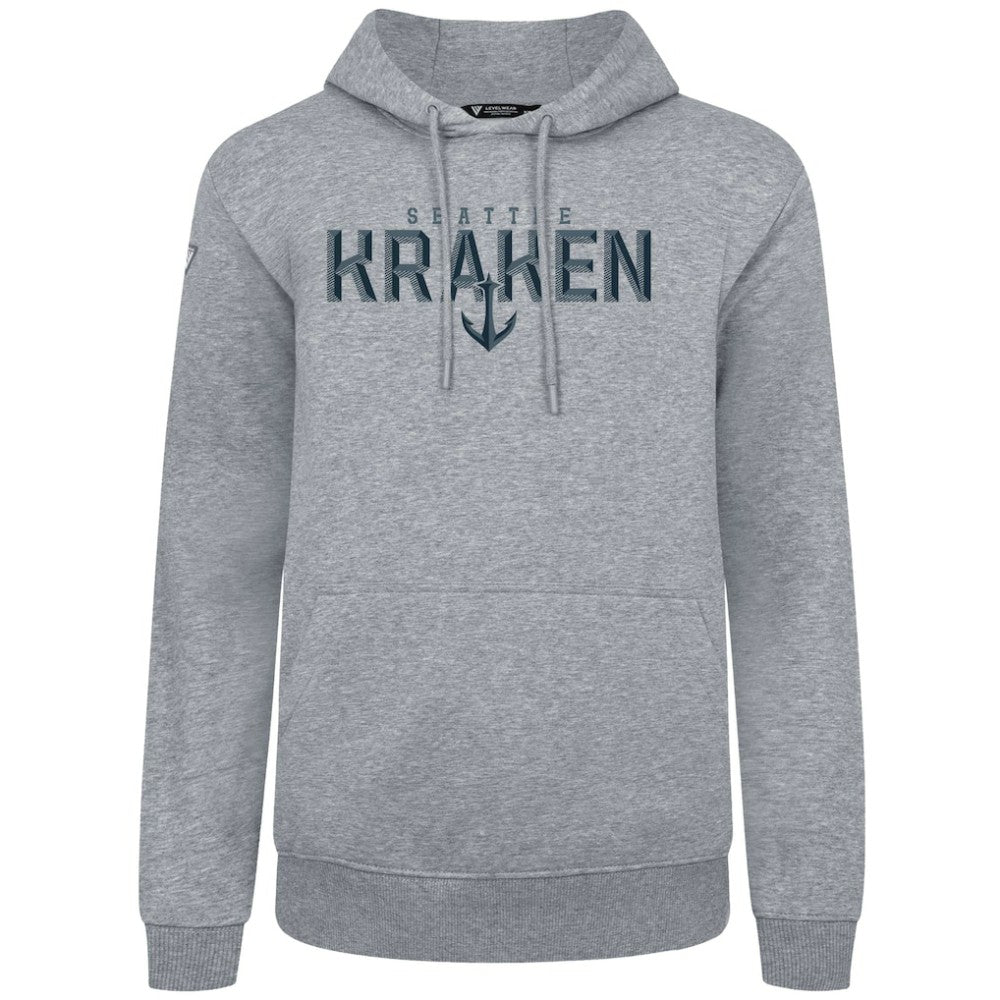 NHL Seattle Kraken Levelwear Podium Carve Pullover Hoodie - Gray
