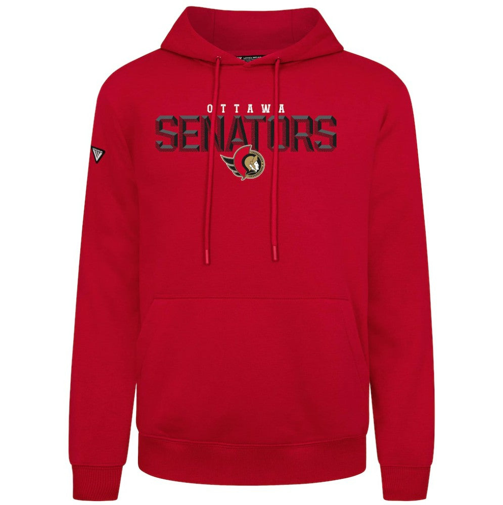 NHL Ottawa Senators Levelwear Podium Carve Pullover Hoodie - Red