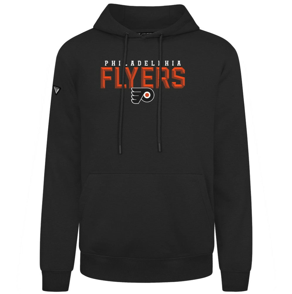 NHL Philadelphia Flyers Levelwear Podium Carve Pullover Hoodie - Black