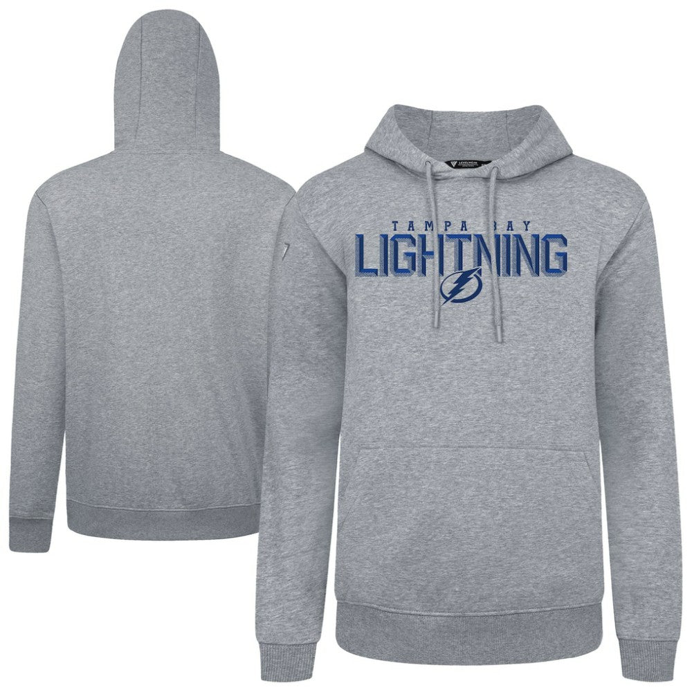 NHL Tampa Bay Lightning Levelwear Podium Carve Pullover Hoodie - Gray