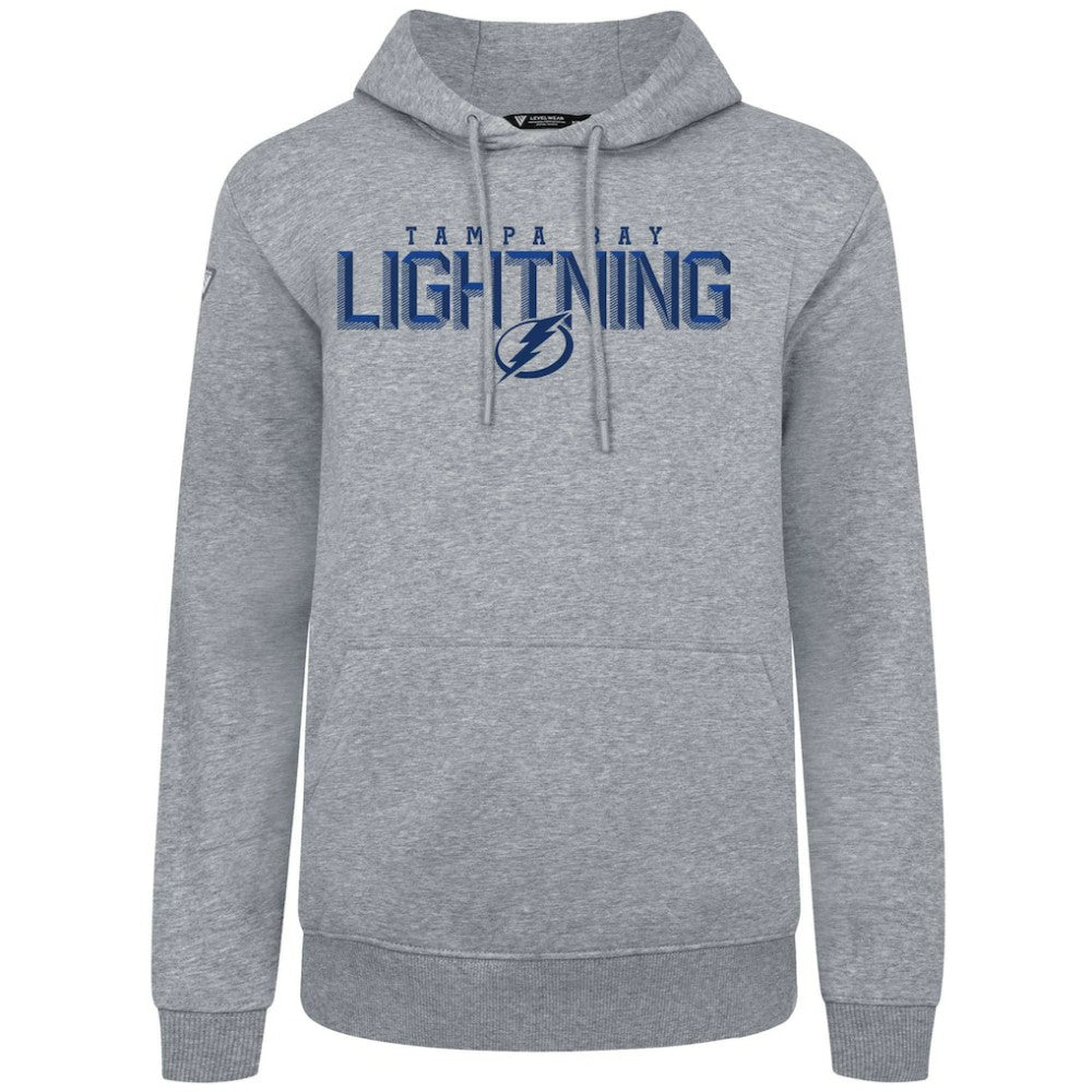 NHL Tampa Bay Lightning Levelwear Podium Carve Pullover Hoodie - Gray