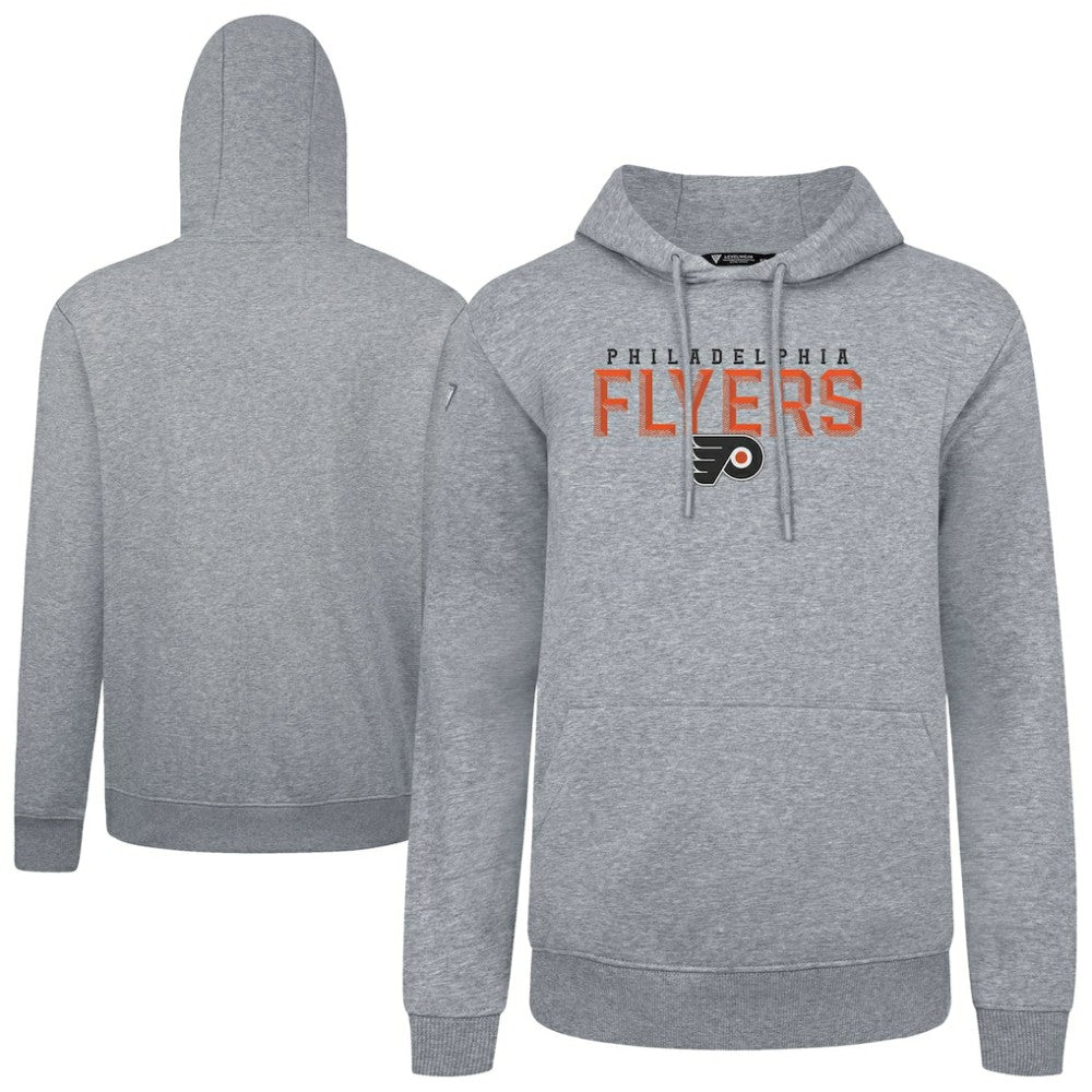 NHL Philadelphia Flyers Levelwear Podium Carve Pullover Hoodie - Gray