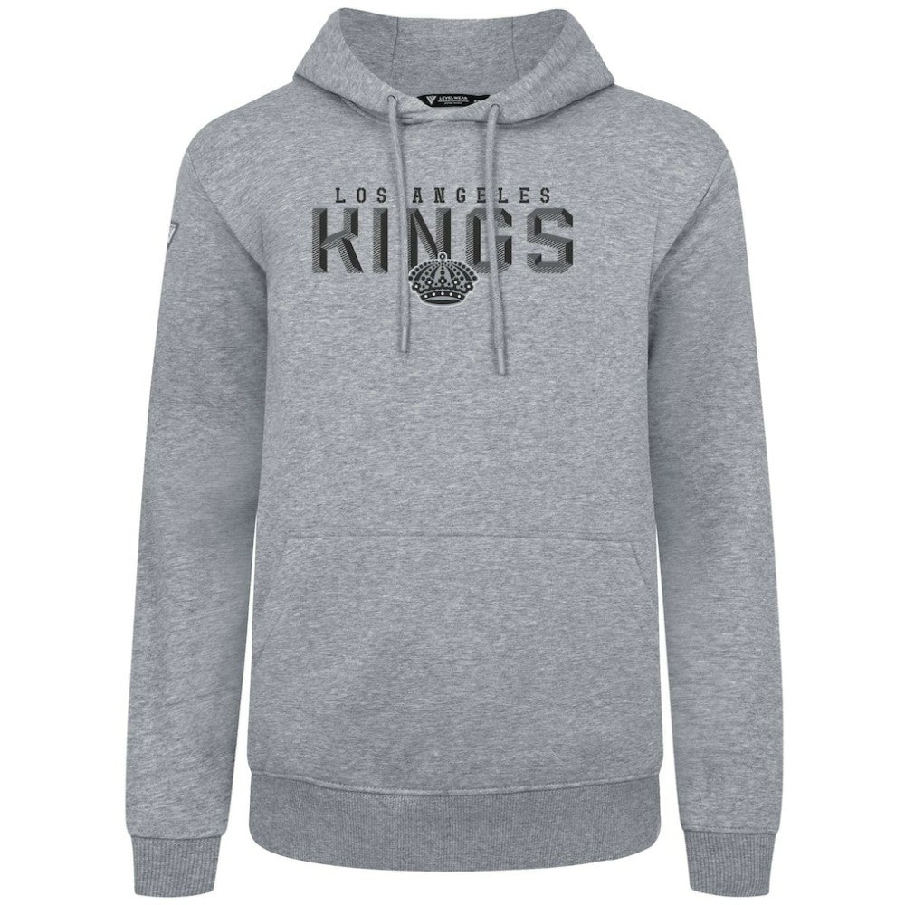 NHL Los Angeles Kings Levelwear Podium Carve Pullover Hoodie - Gray