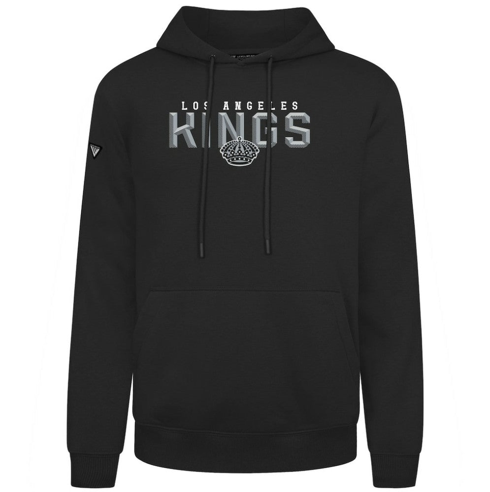 NHL Los Angeles Kings Levelwear Podium Carve Pullover Hoodie - Black