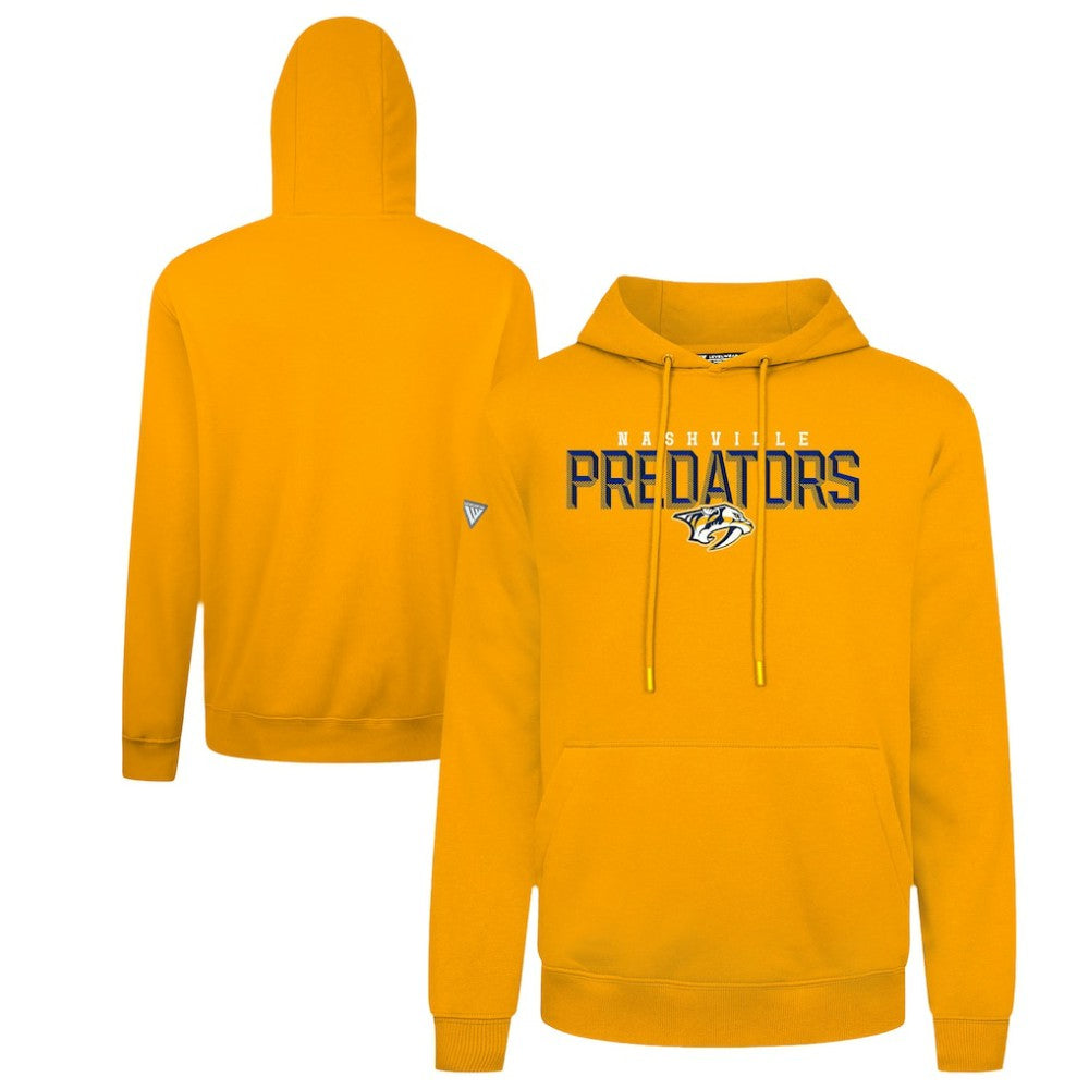 NHL Nashville Predators Levelwear Podium Carve Pullover Hoodie - Gold