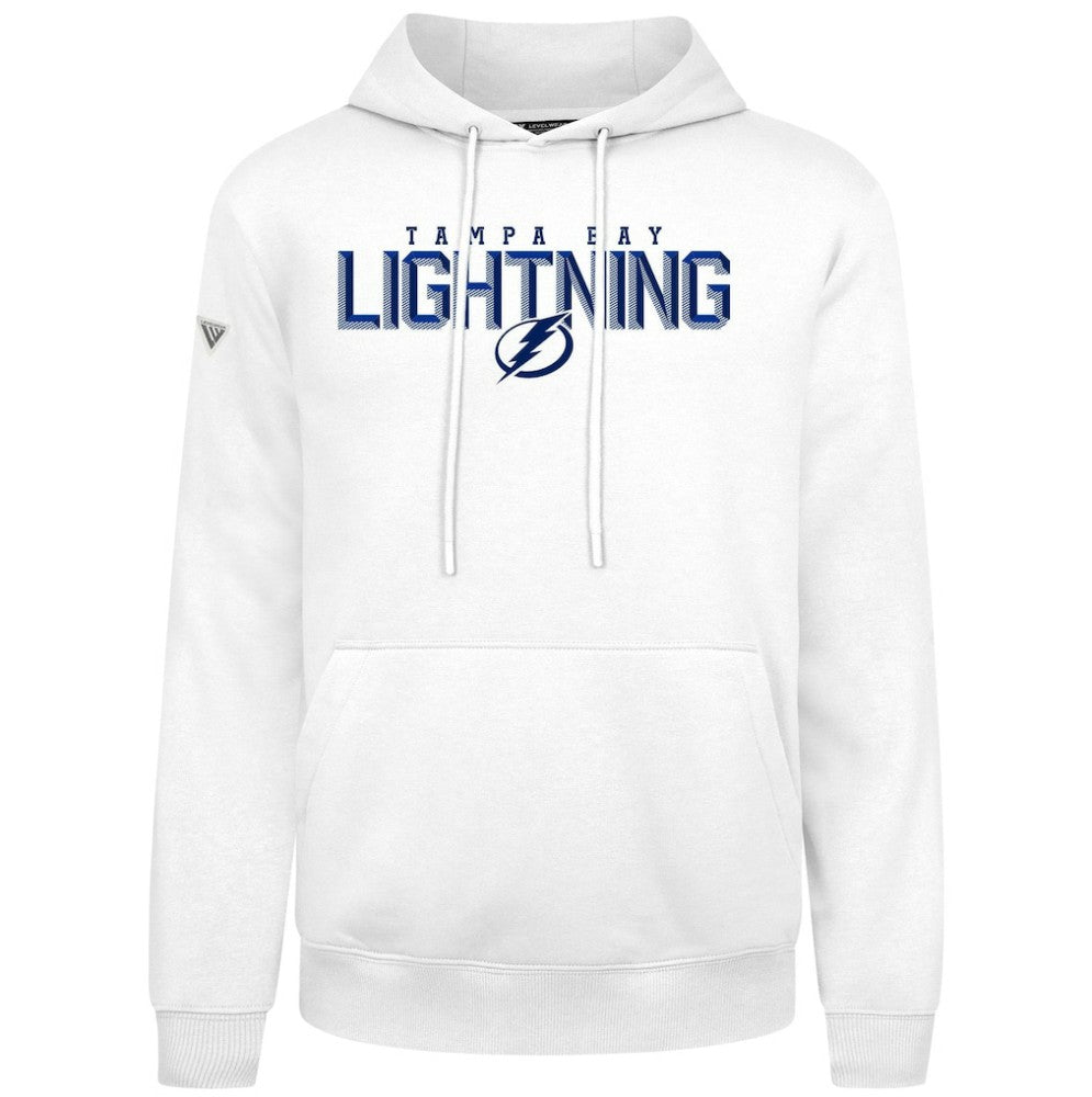 NHL Tampa Bay Lightning Levelwear Podium Carve Pullover Hoodie - White