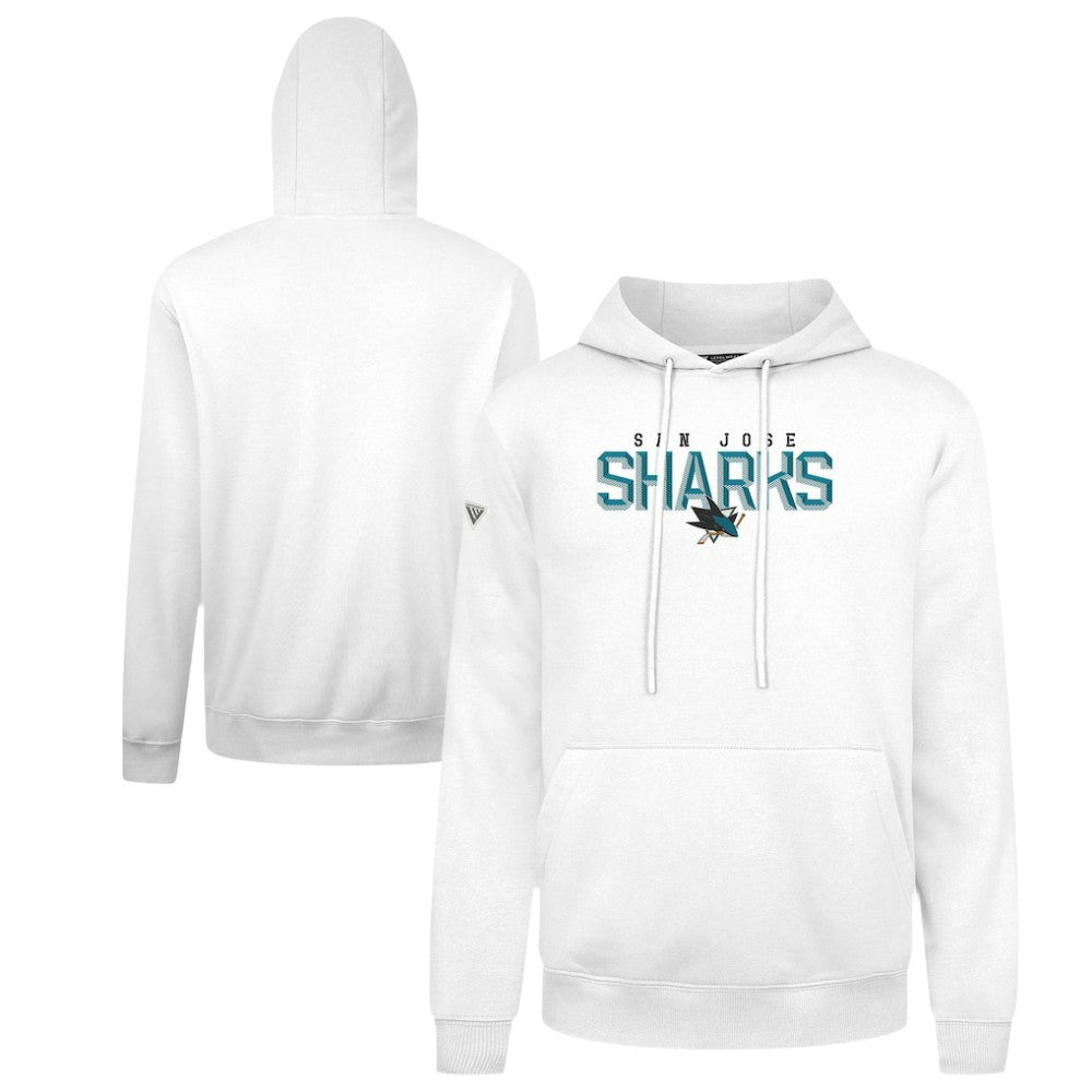 NHL San Jose Sharks Levelwear Podium Carve Pullover Hoodie - White