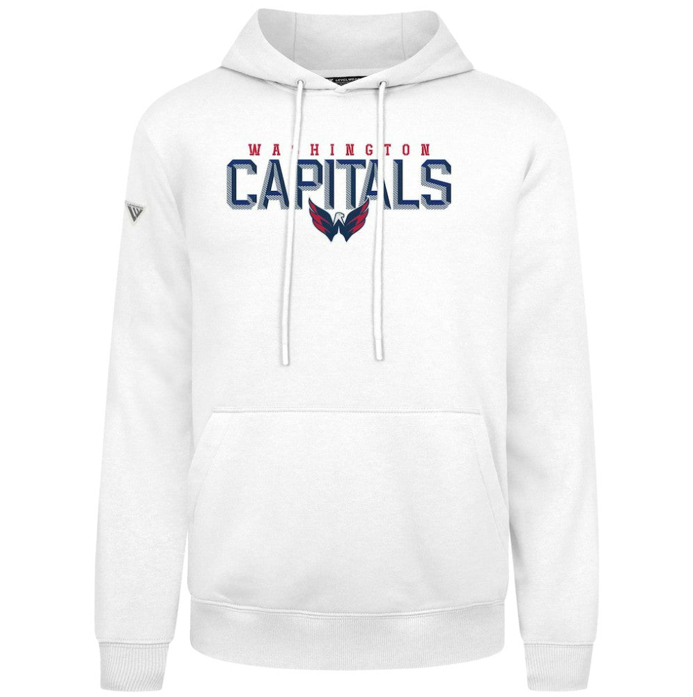 NHL Washington Capitals Levelwear Podium Carve Pullover Hoodie - White