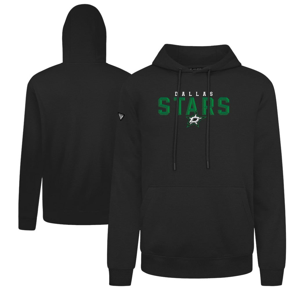 NHL Dallas Stars Levelwear Podium Carve Pullover Hoodie - Black
