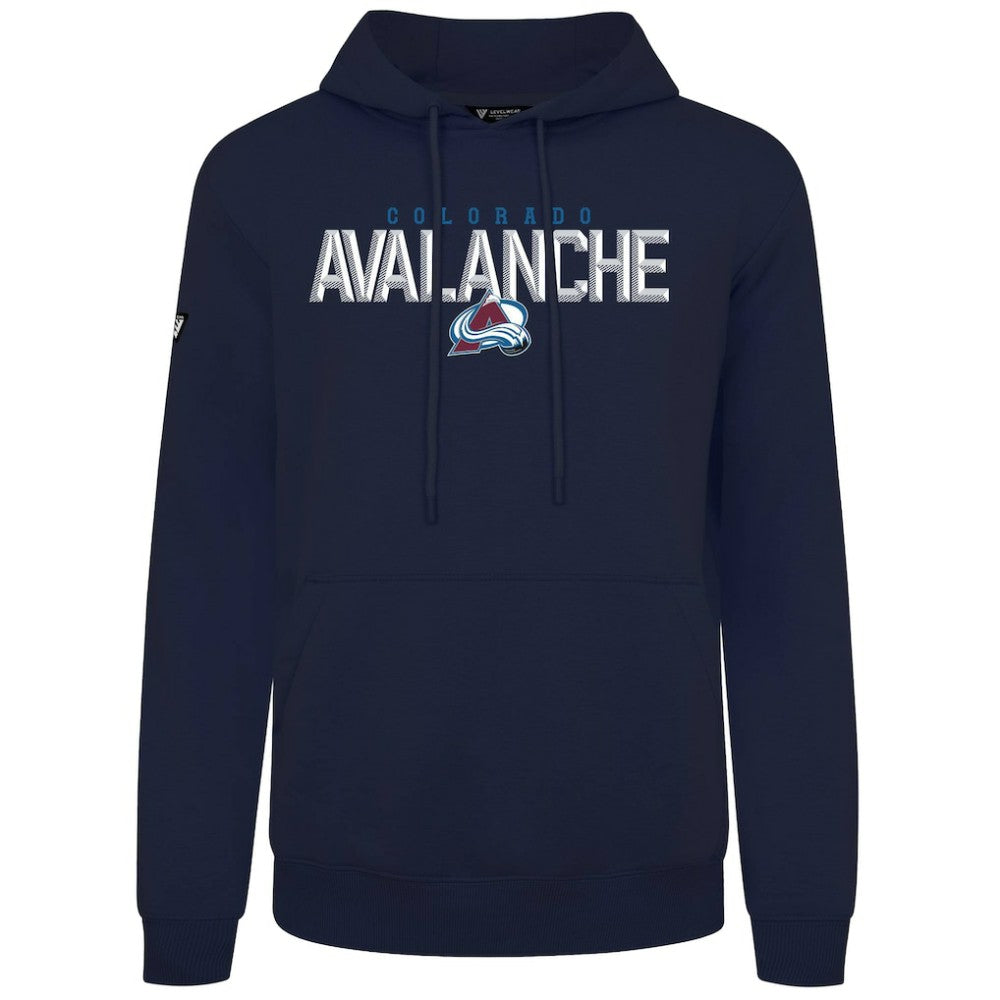 NHL Colorado Avalanche Levelwear Podium Carve Pullover Hoodie - Navy