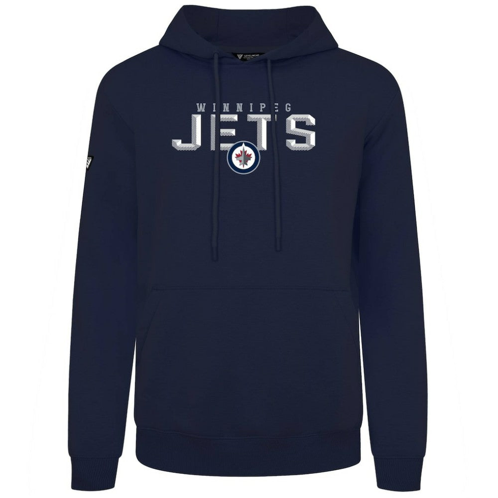 NHL Winnipeg Jets Levelwear Podium Carve Pullover Hoodie - Navy