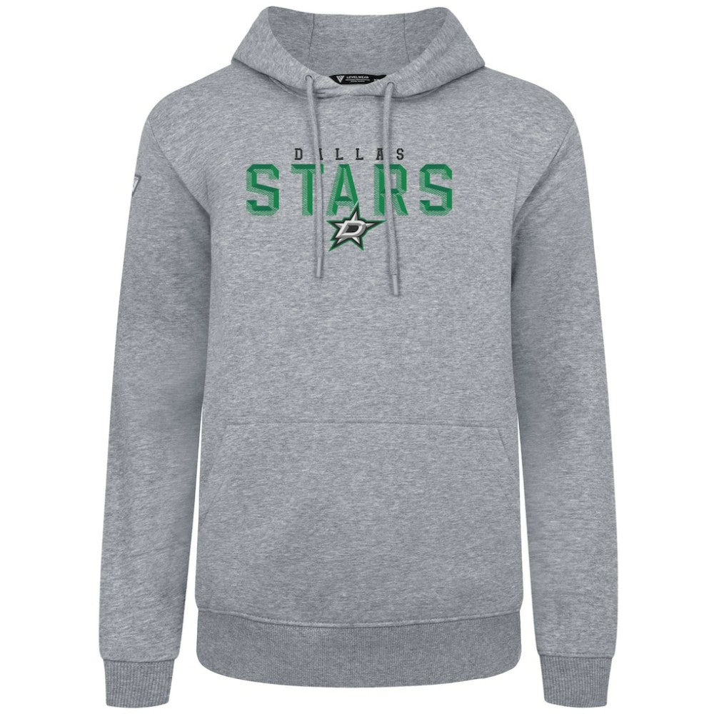 NHL Dallas Stars Levelwear Podium Carve Pullover Hoodie - Gray