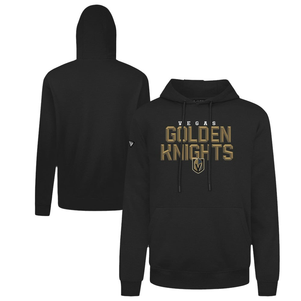 NHL Vegas Golden Knights Levelwear Podium Carve Pullover Hoodie - Black