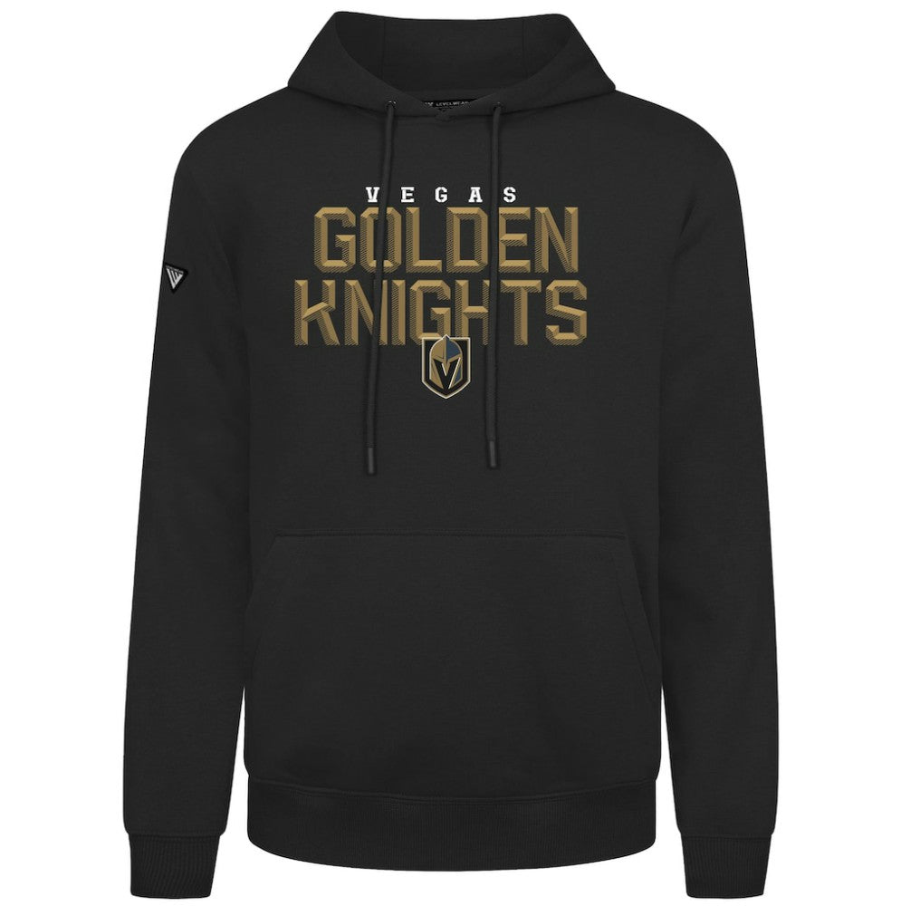 NHL Vegas Golden Knights Levelwear Podium Carve Pullover Hoodie - Black