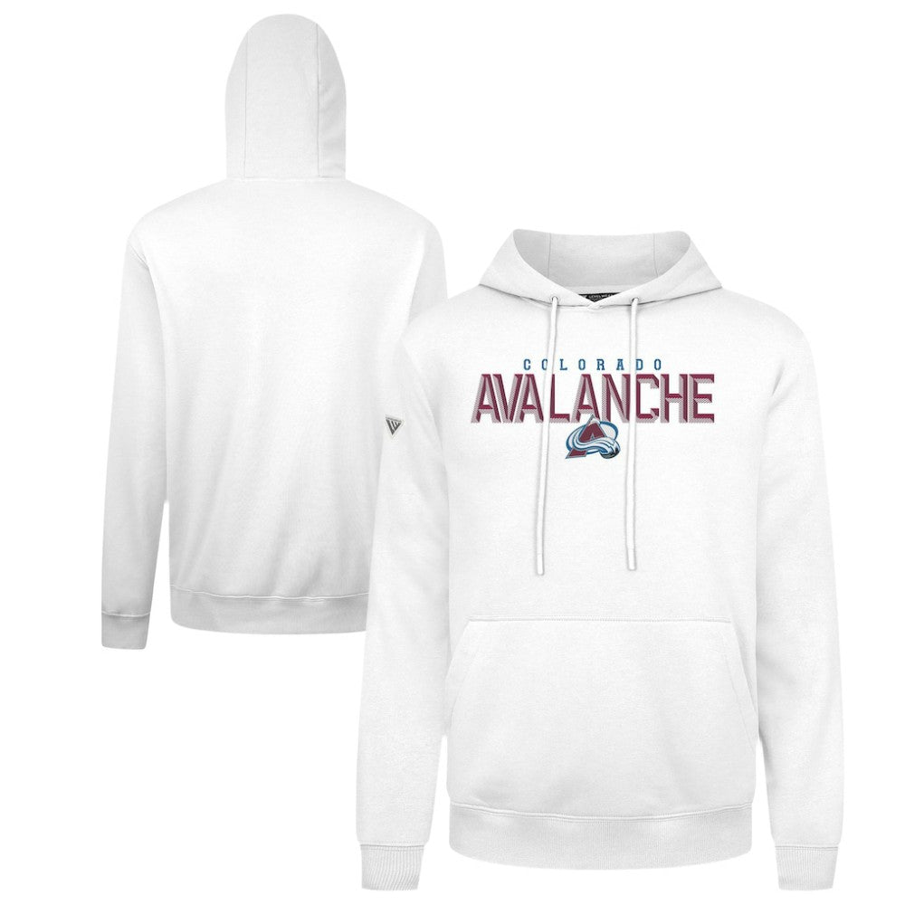 NHL Colorado Avalanche Levelwear Podium Carve Pullover Hoodie - White