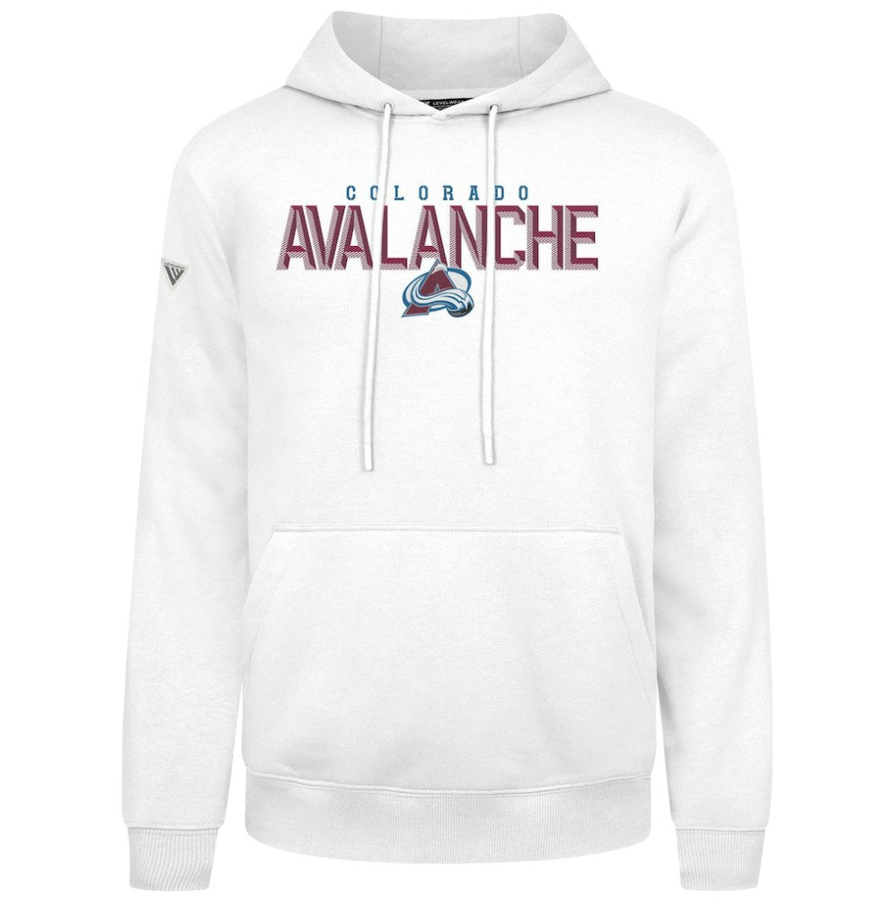 NHL Colorado Avalanche Levelwear Podium Carve Pullover Hoodie - White