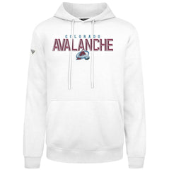 NHL Colorado Avalanche Levelwear Podium Carve Pullover Hoodie - White