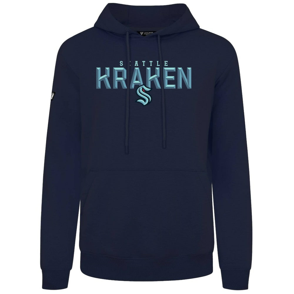 NHL Seattle Kraken Levelwear Podium Carve Pullover Hoodie - Navy