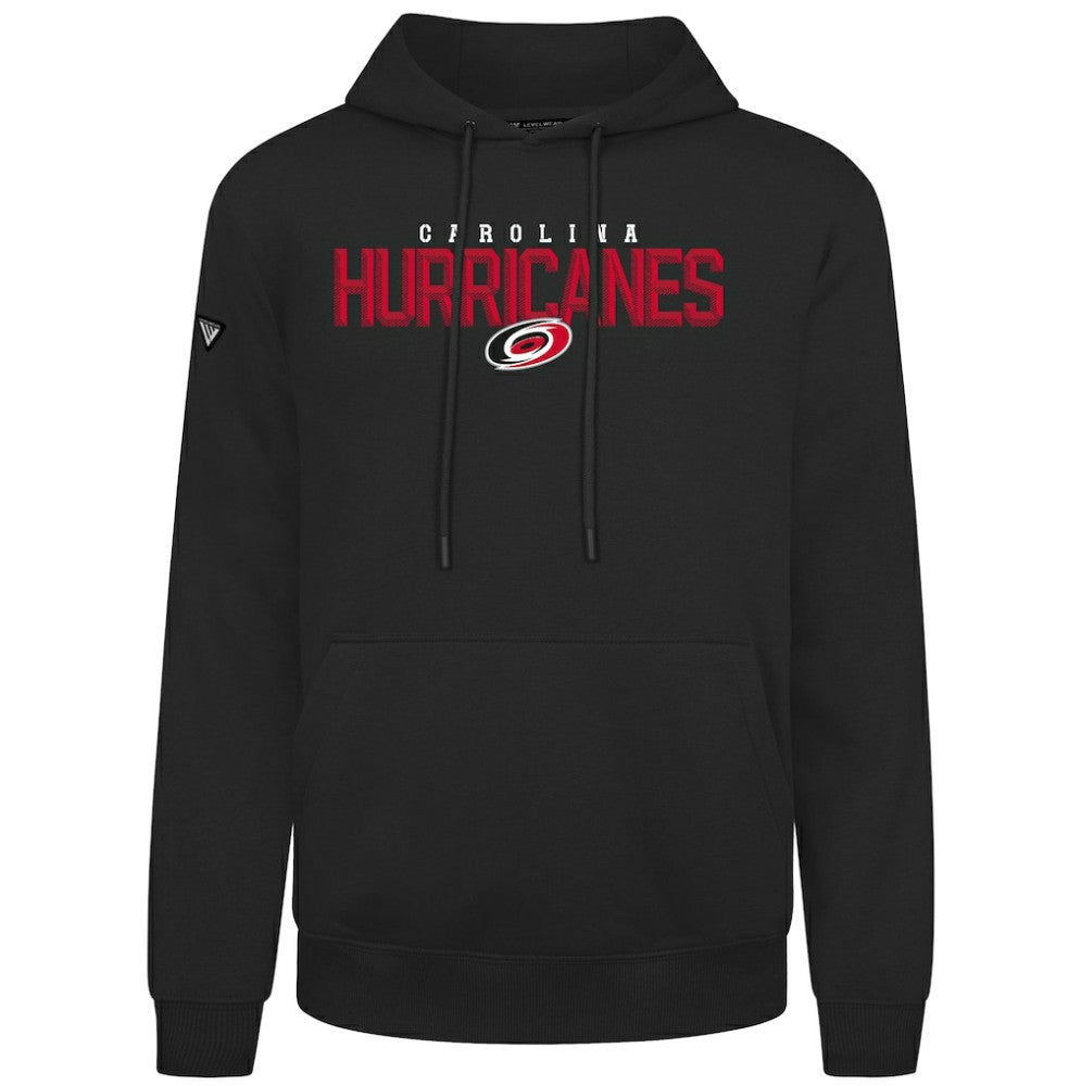 NHL Carolina Hurricanes Levelwear Podium Carve Pullover Hoodie - Black