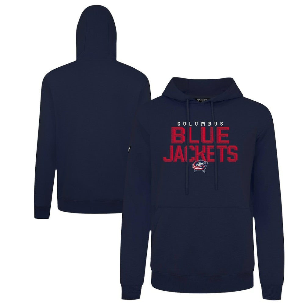 NHL Columbus Blue Jackets Levelwear Podium Carve Pullover Hoodie - Navy