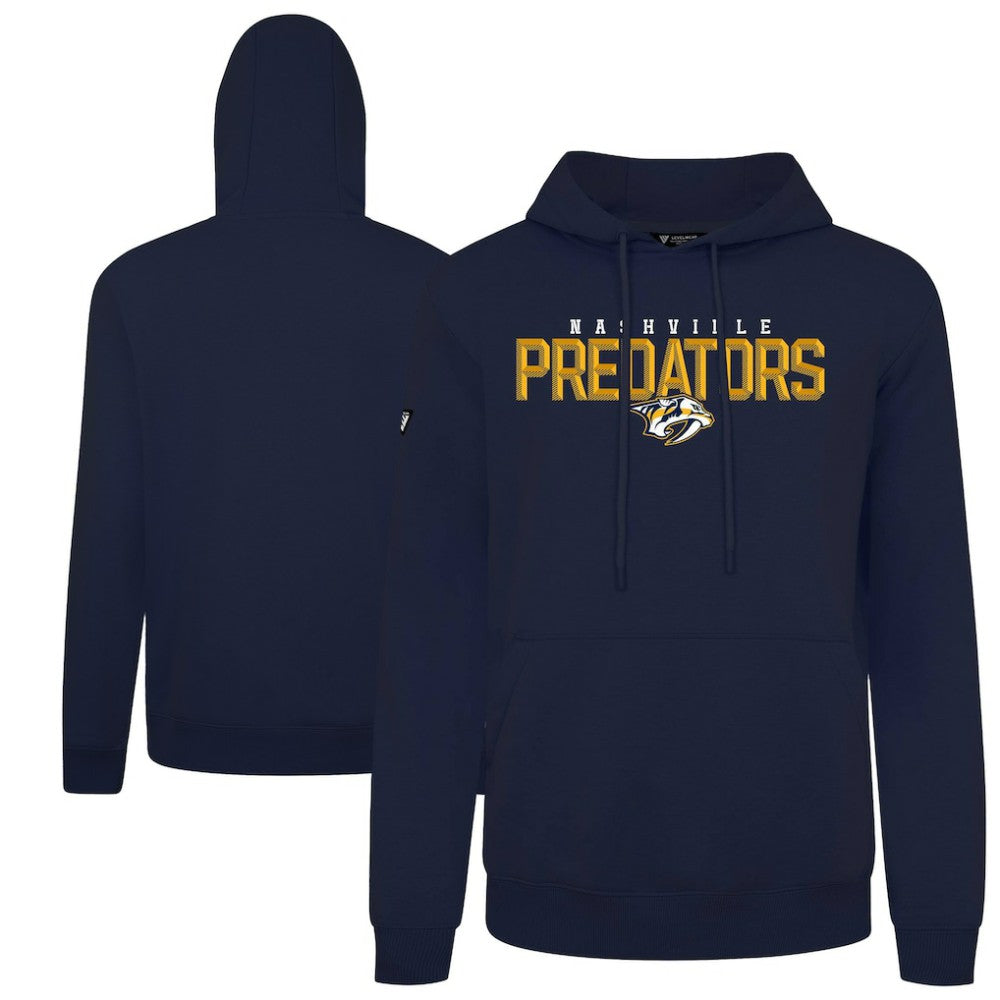 NHL Nashville Predators Levelwear Podium Carve Pullover Hoodie - Navy