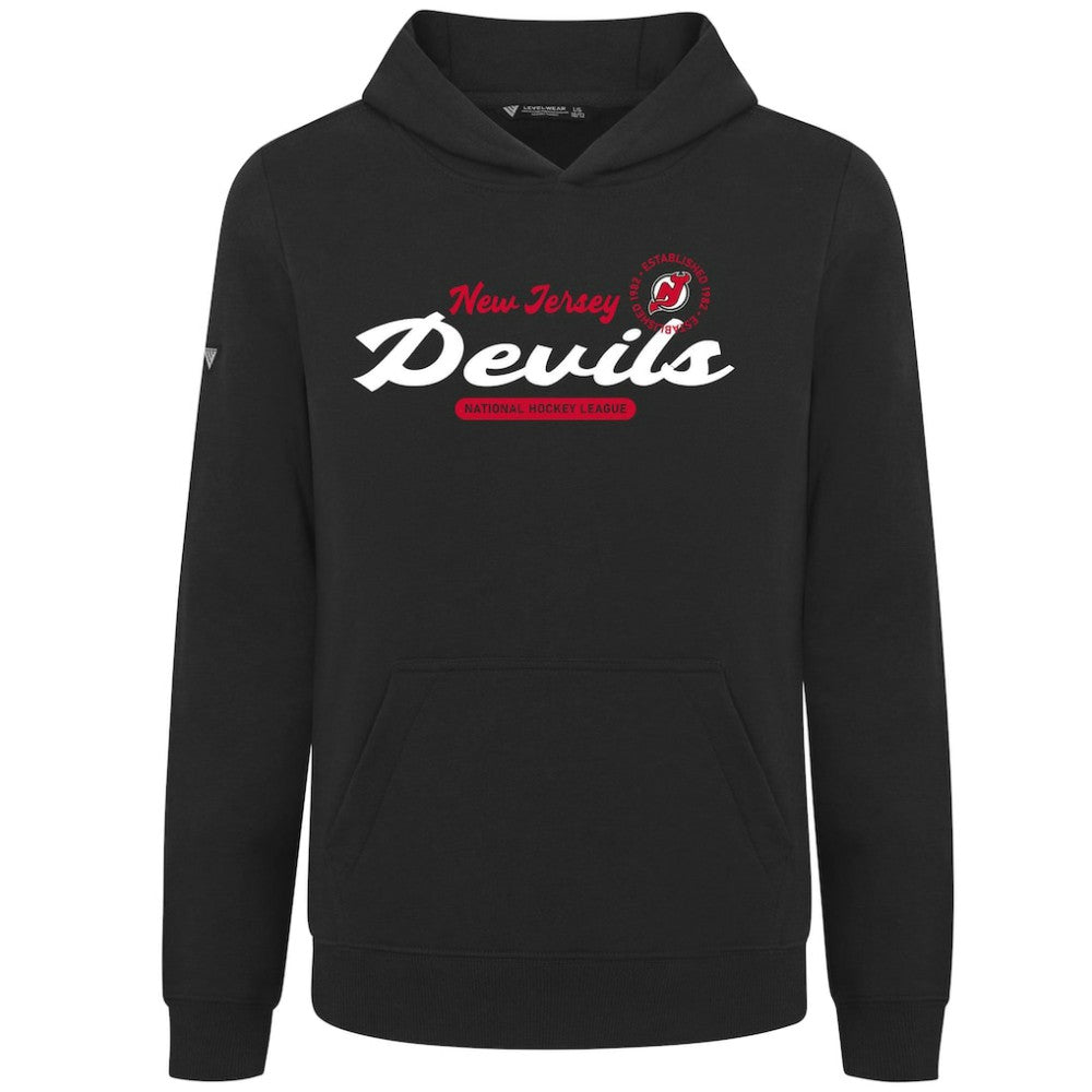 NHL New Jersey Devils Levelwear Youth Podium Monument Pullover Hoodie - Black