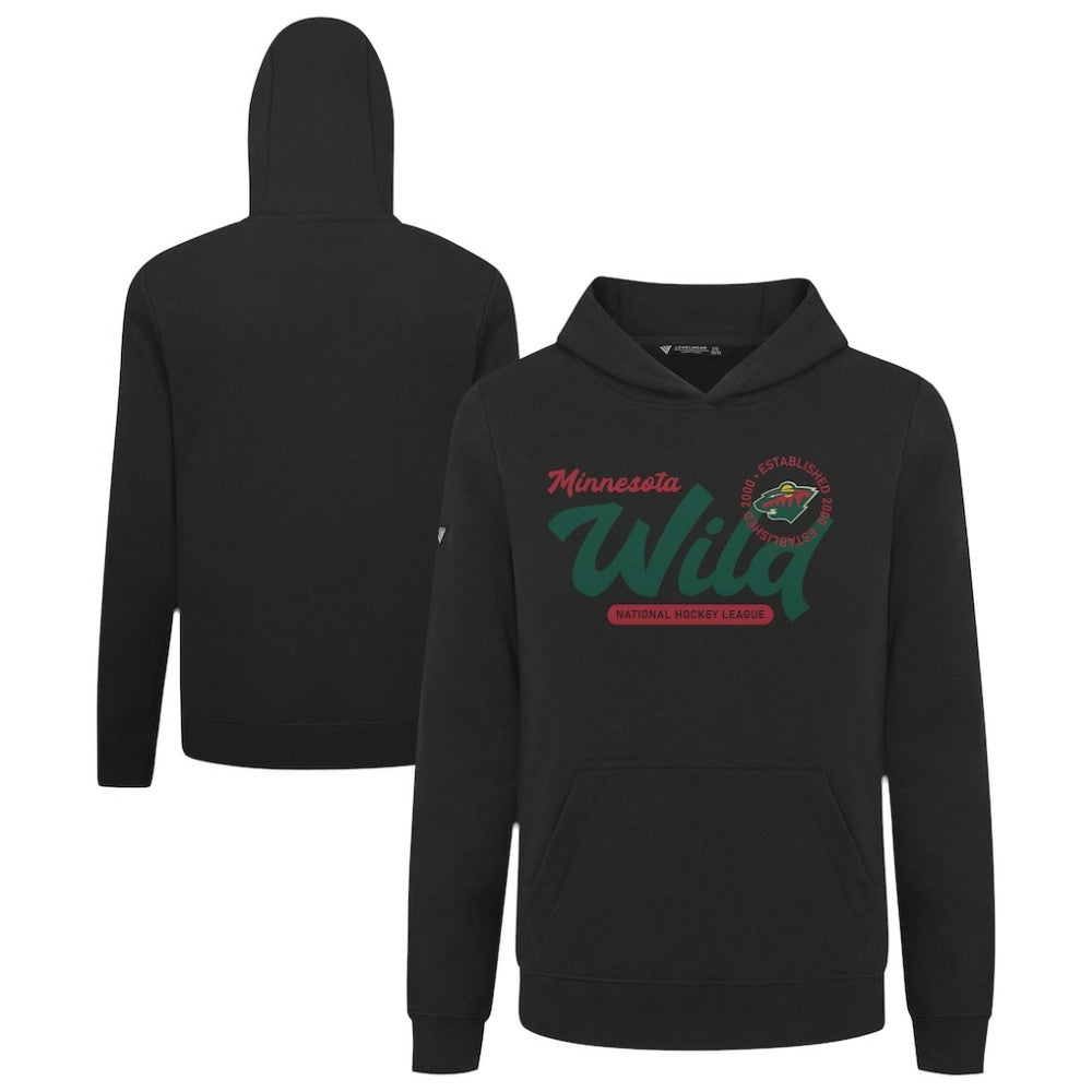 NHL Minnesota Wild Levelwear Youth Podium Monument Pullover Hoodie - Black