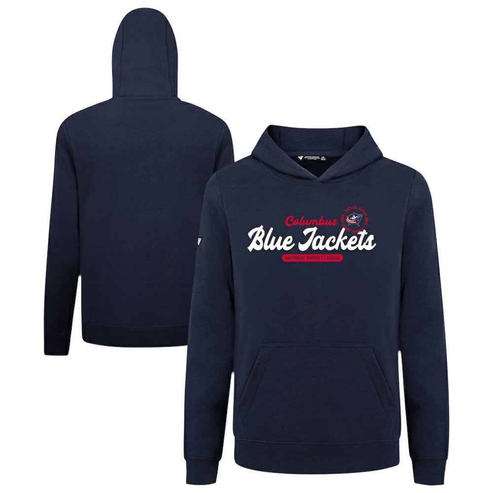 NHL Columbus Blue Jackets Levelwear Youth Podium Monument Pullover Hoodie - Navy
