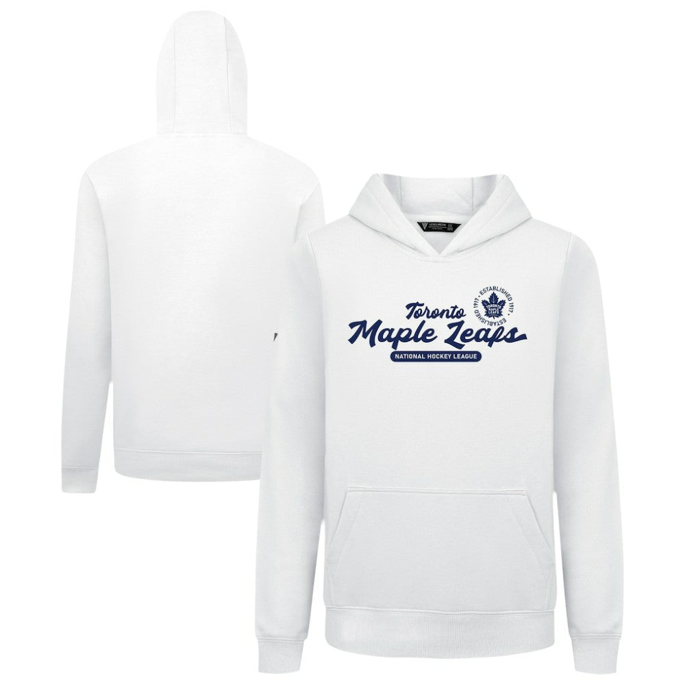 NHL Toronto Maple Leafs Levelwear Youth Podium Monument Pullover Hoodie - White