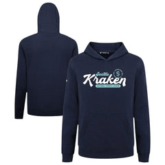 NHL Seattle Kraken Levelwear Youth Podium Monument Pullover Hoodie - Navy