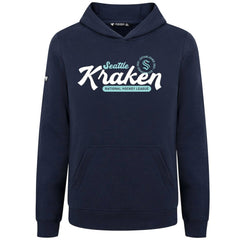 NHL Seattle Kraken Levelwear Youth Podium Monument Pullover Hoodie - Navy