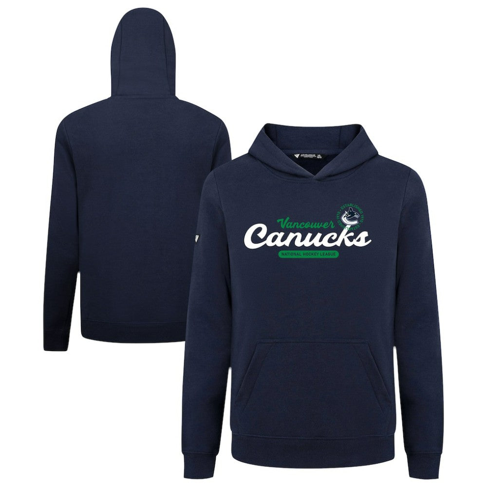 NHL Vancouver Canucks Levelwear Youth Podium Monument Pullover Hoodie - Navy