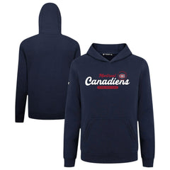 NHL Montreal Canadiens Levelwear Youth Podium Monument Pullover Hoodie - Navy