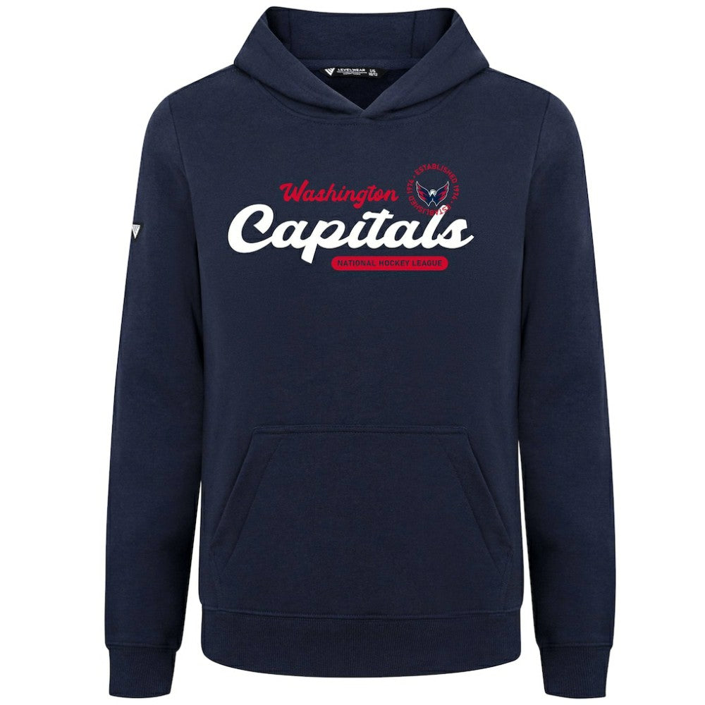 NHL Washington Capitals Levelwear Youth Podium Monument Pullover Hoodie - Navy