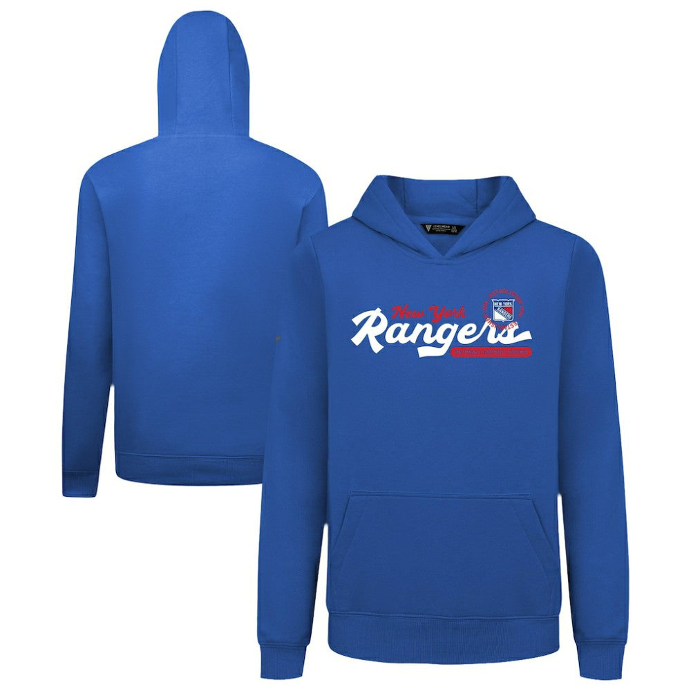 NHL New York Rangers Levelwear Youth Podium Monument Pullover Hoodie - Royal