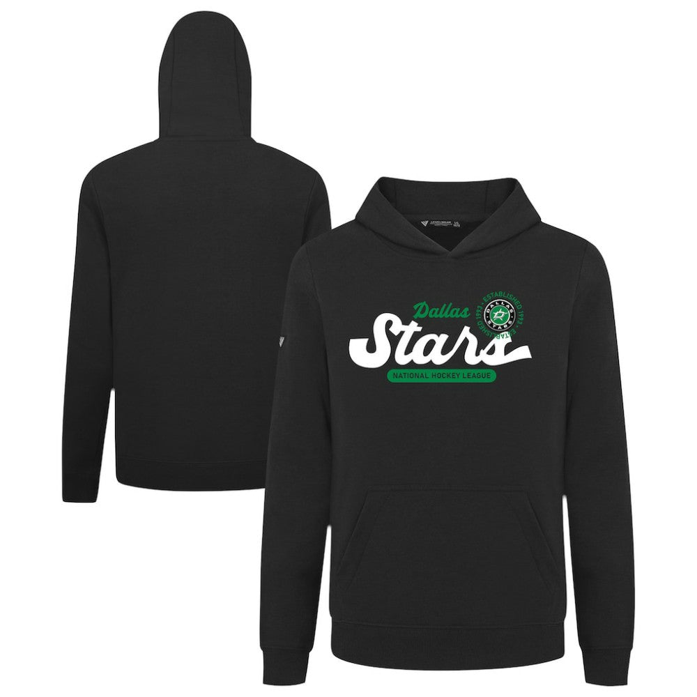 NHL Dallas Stars Levelwear Youth Podium Monument Pullover Hoodie - Black