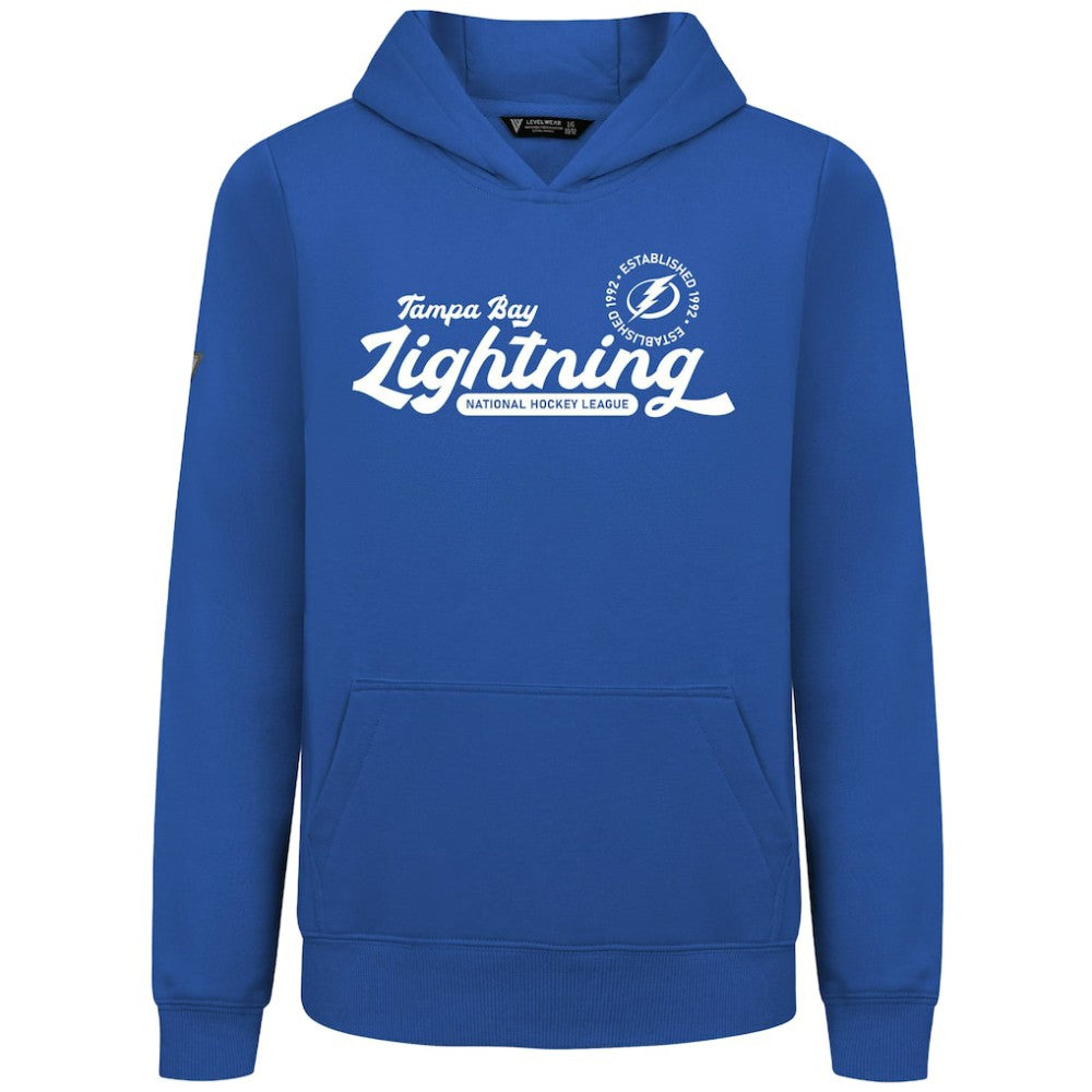 NHL Tampa Bay Lightning Levelwear Youth Podium Monument Pullover Hoodie - Royal